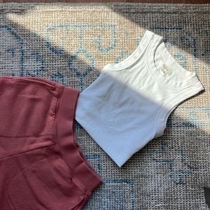 Brightside white tank top
